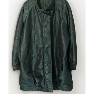 Vintage 80s‎ 90s G-4000 Puffer Coat 24W Green Iridescent Jacket Plus Ski